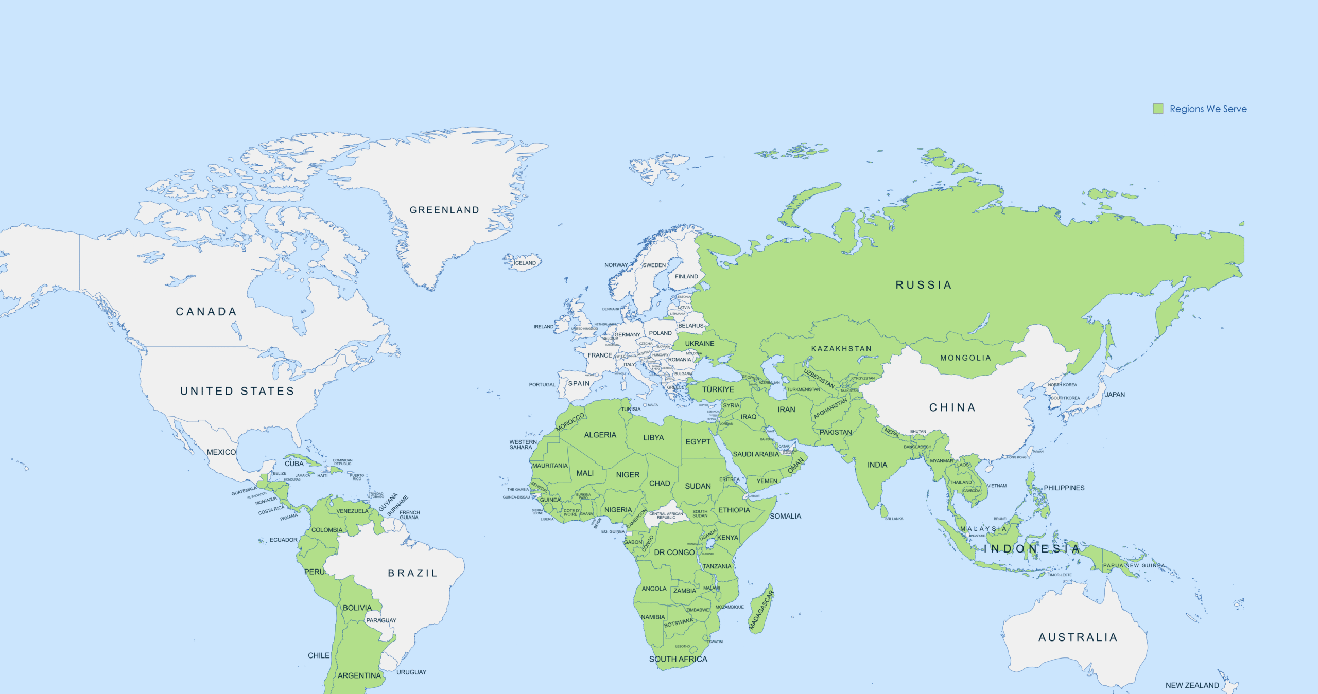 Regions We Serve - Regcure Pharma
