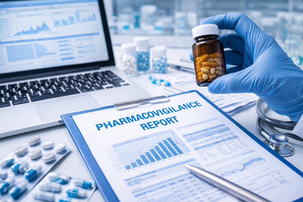 Pharmacovigilance services for drug safety monitoring and adverse event reporting