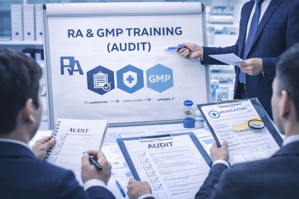 RA and GMP training services for pharmaceutical regulatory compliance and audit readiness
